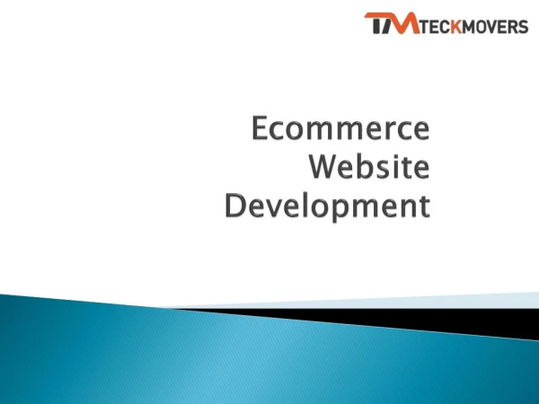 E commerce website development
