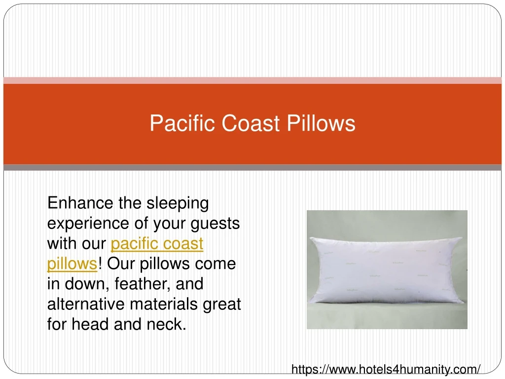 pacific coast pillows