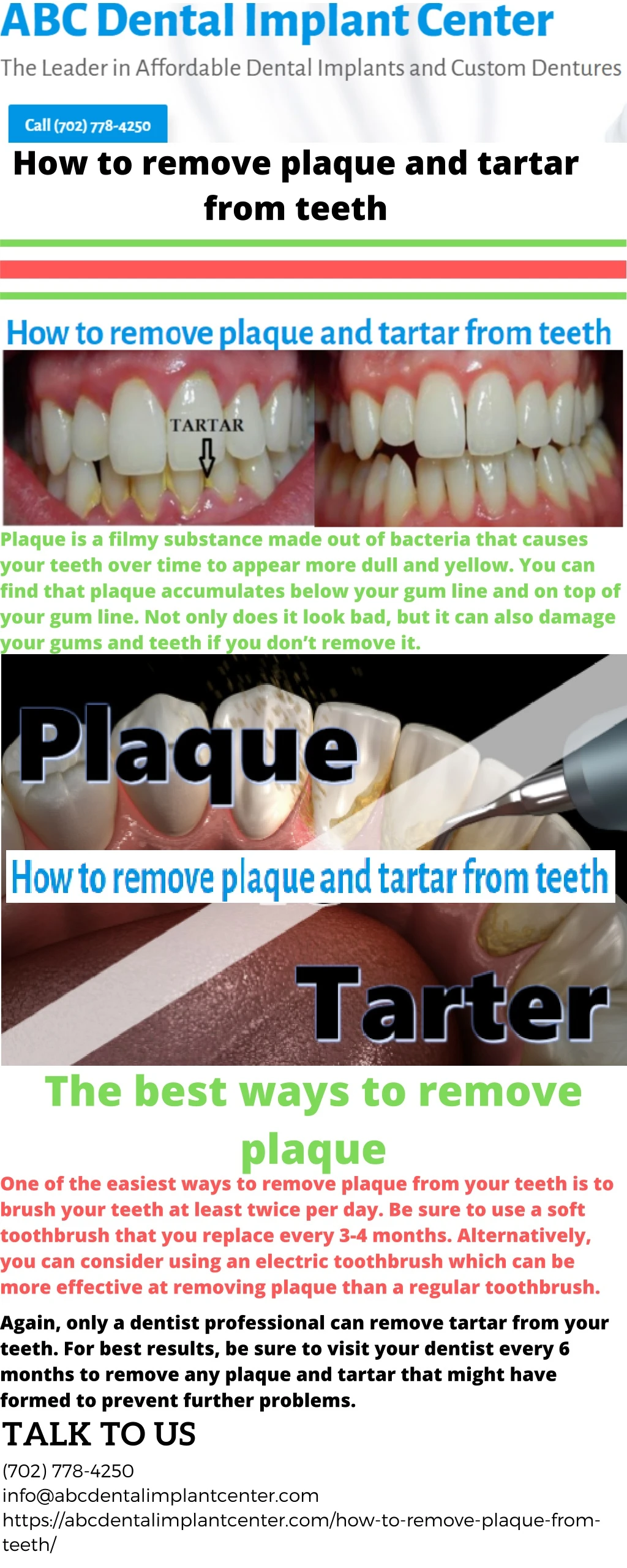 how to remove plaque and tartar from teeth