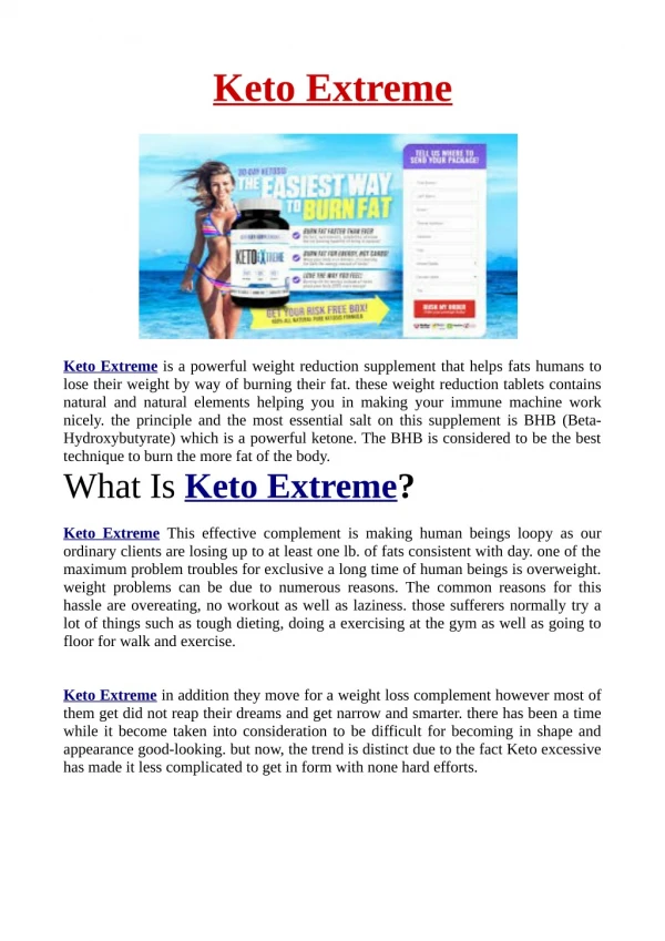 Keto Extreme-Diet Pill Reviews,Cost and Side Effect