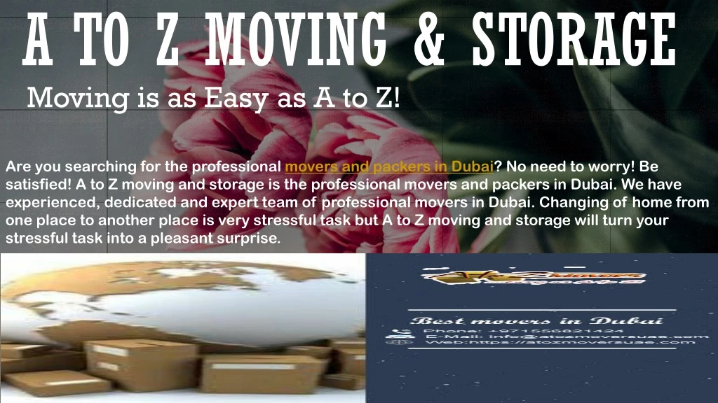a to z moving storage