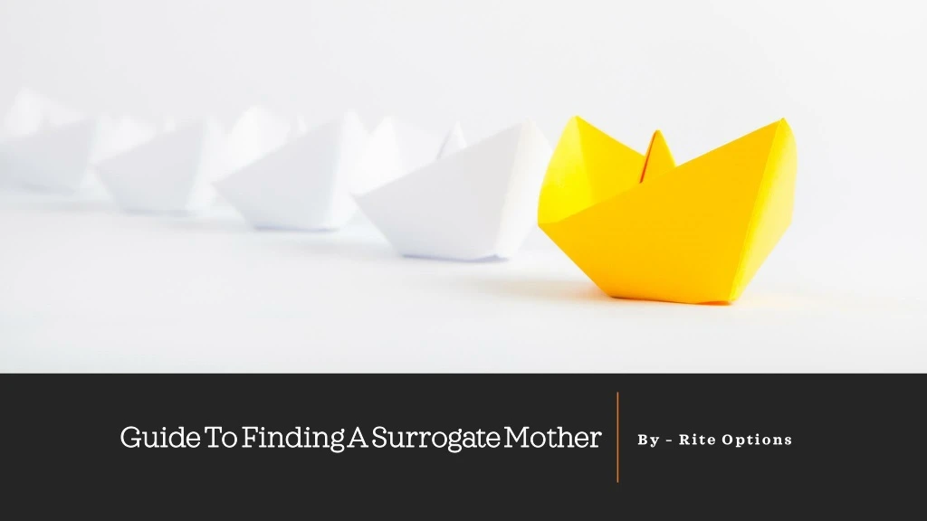 guide to finding a surrogate mother guide