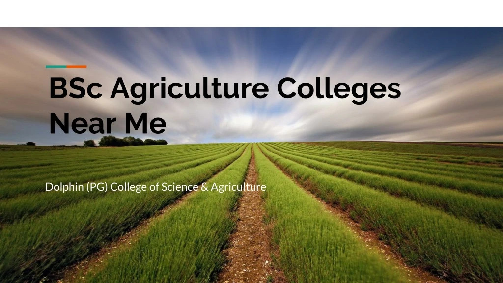 bsc agriculture colleges near me