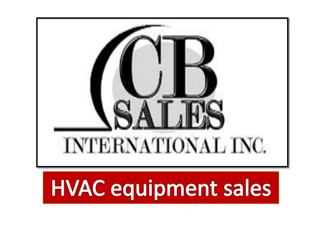 hvac equipment sales
