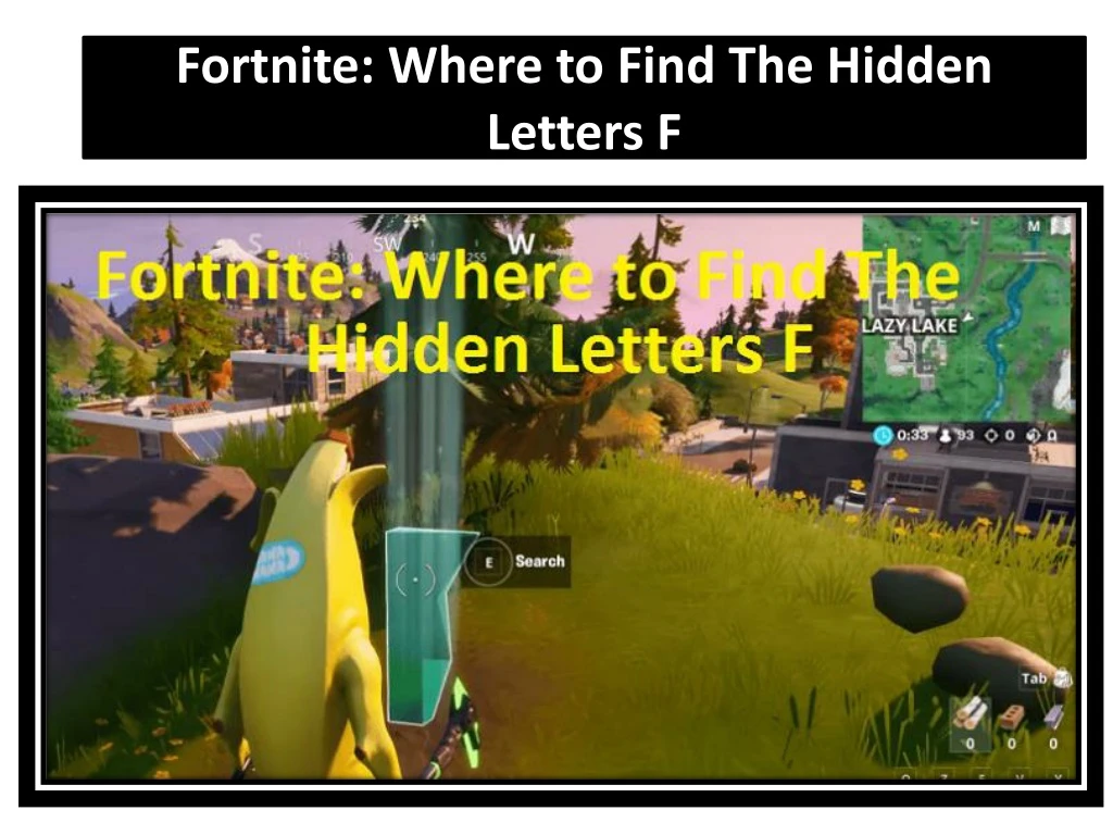 fortnite where to find the hidden letters f