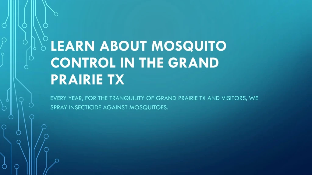 learn about mosquito control in the grand prairie tx