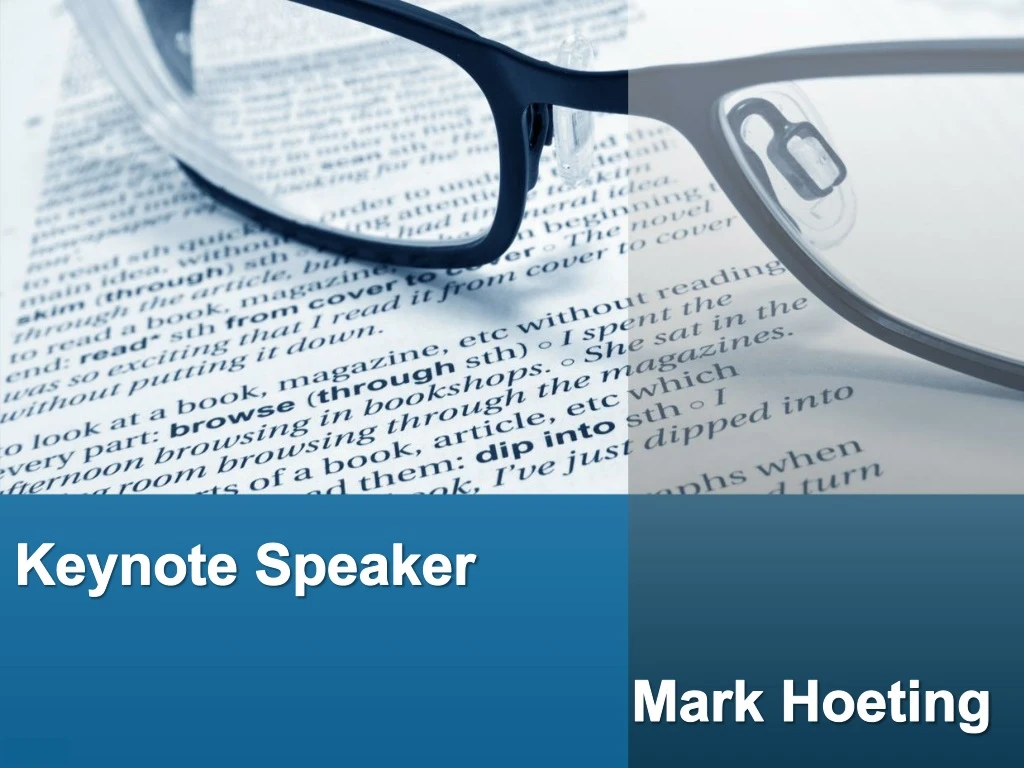 keynote speaker mark hoeting