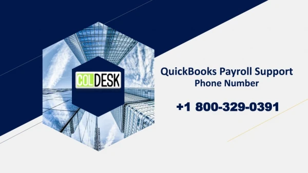 QuickBooks Payroll Support Phone Number 1 800-329-0391