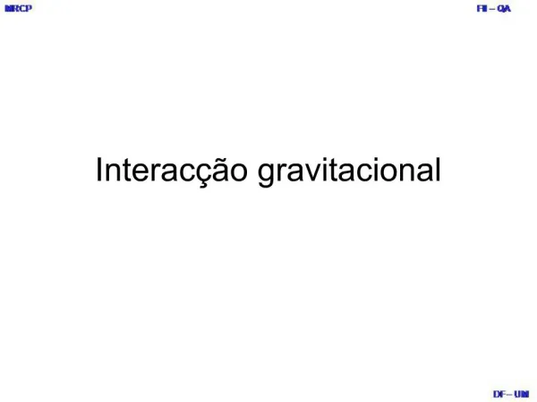 Interac o gravitacional