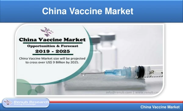 China Vaccine Market & Doses Forecast By Sector & Products (2019 - 2025)