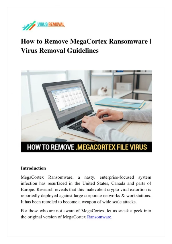 MegaCortex Ransomware | Guide to remove it from system