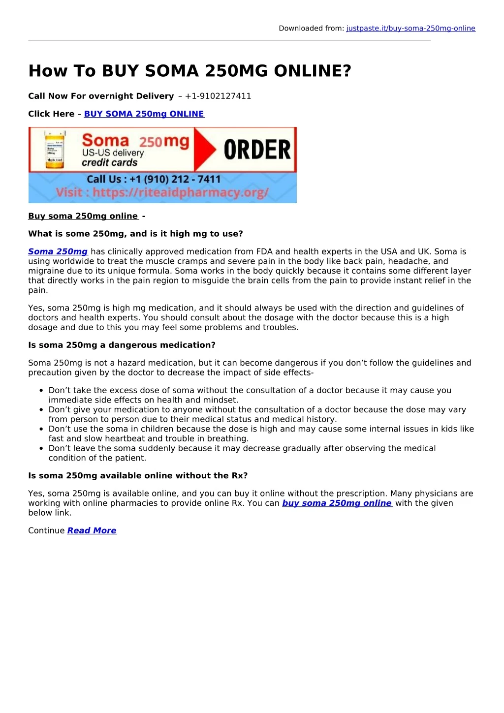 downloaded from justpaste it buy soma 250mg online