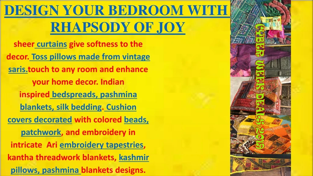 design your bedroom with rhapsody of joy