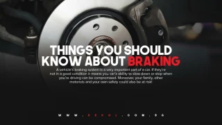 Things You Should Know About Braking