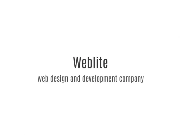 Website design and development company