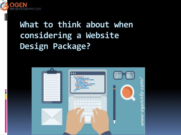 What to think about when considering a Website Design Package?