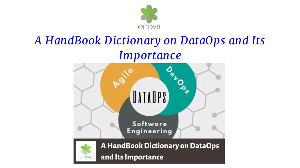 a handbook dictionary on dataops