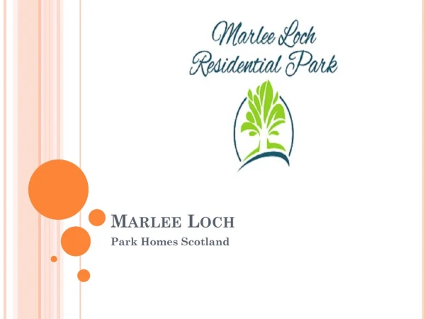 Park homes Scotland for Sale