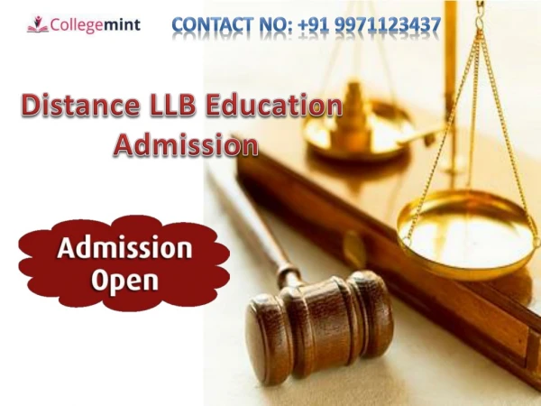 LLB Distance Education Admission, Fee Structure