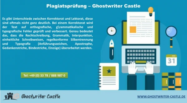 Plagiatsprüfung – Ghostwriter Castle