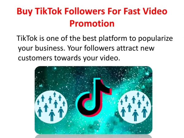 Buy TikTok Followers For Fast Video Promotion
