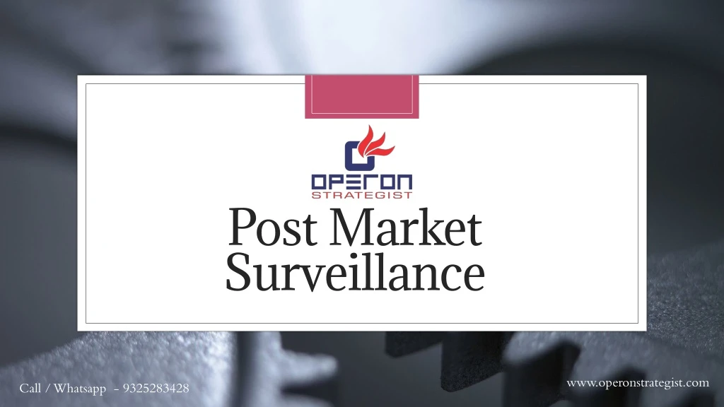 post market surveillance