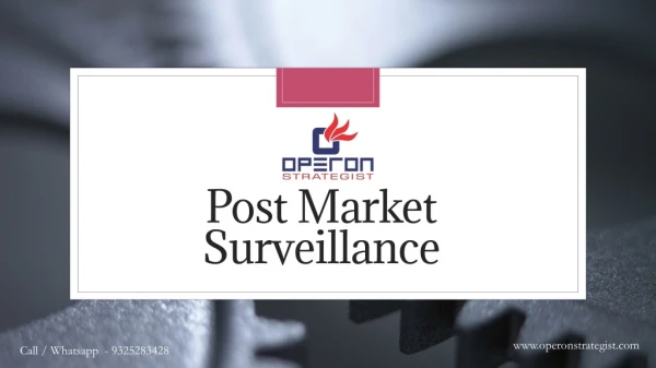 Post Market Surveillance | Operon Strategist