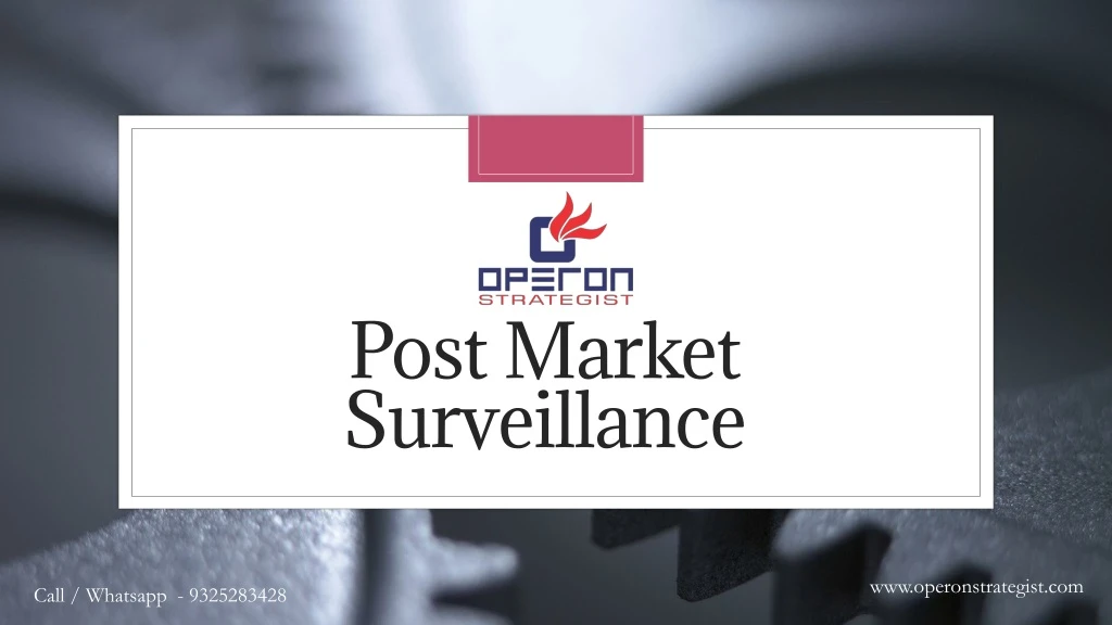 post market surveillance
