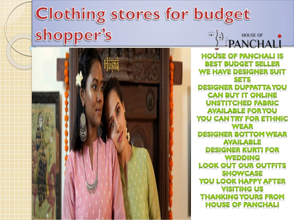 clothing stores for budget shopper s