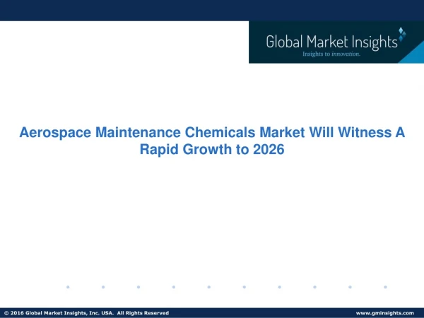Aerospace Maintenance Chemicals Market Trends, Analysis & Forecast,2026