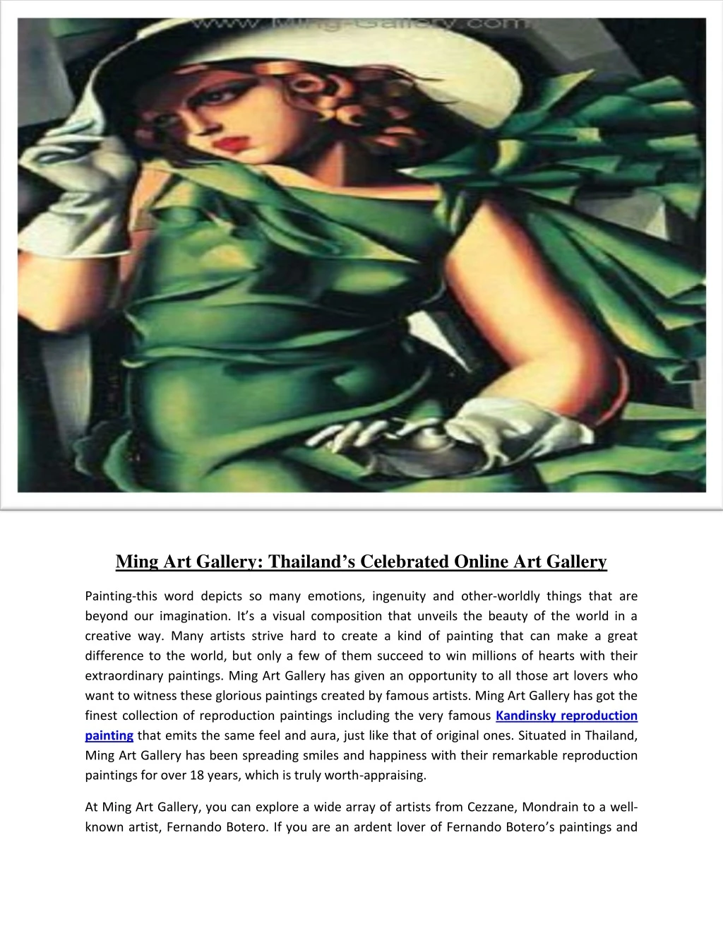 ming art gallery thailand s celebrated online