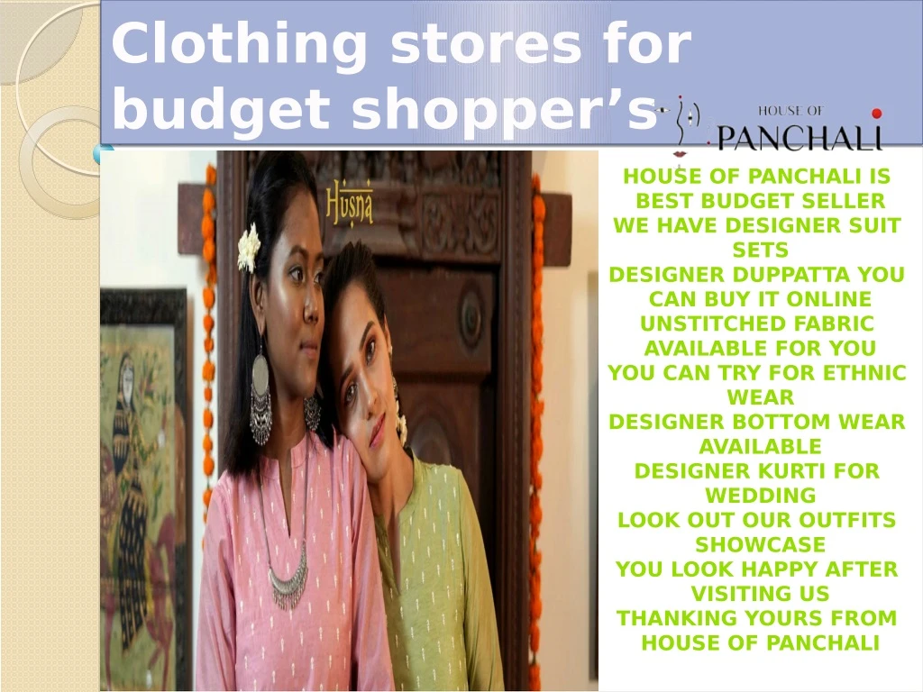 clothing stores for