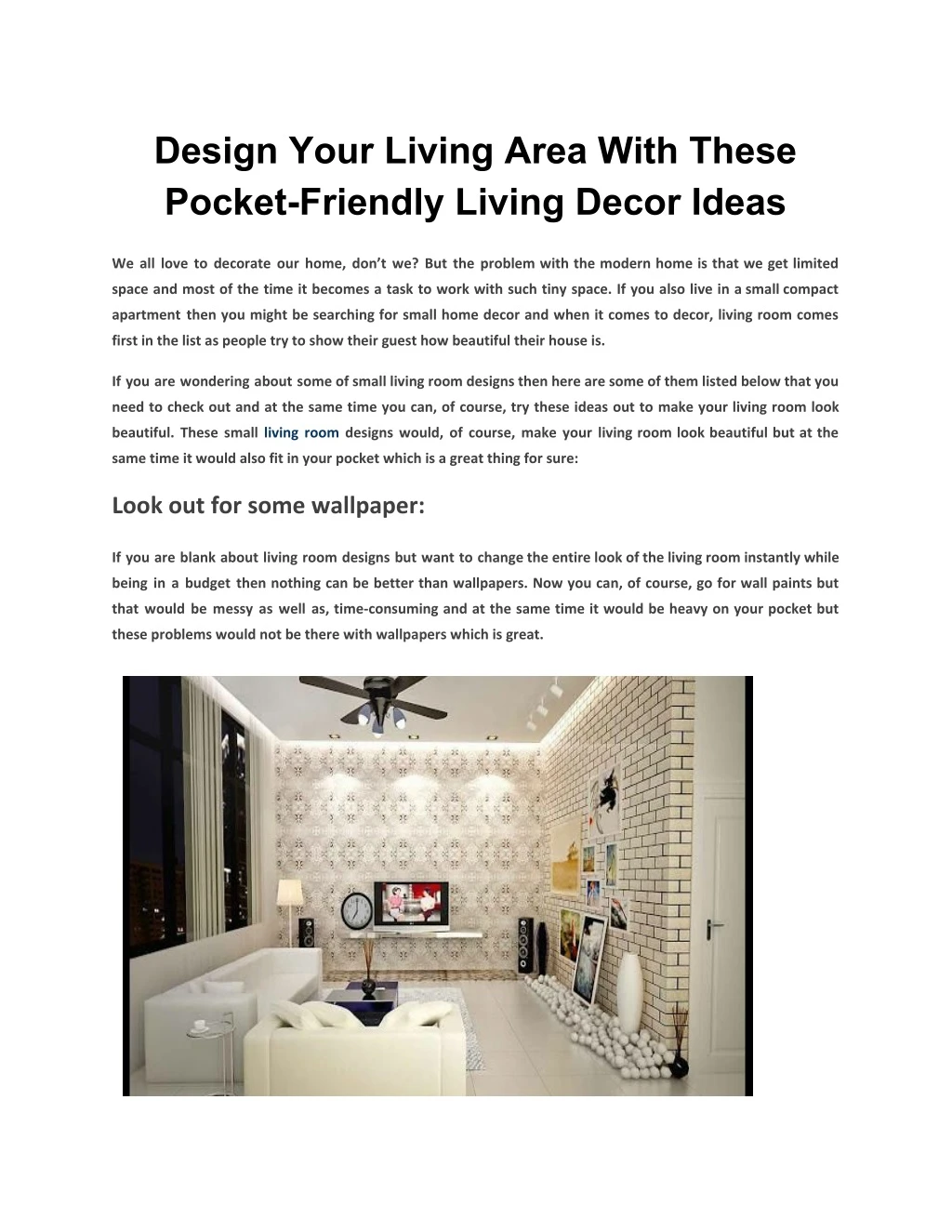 design your living area with these pocket