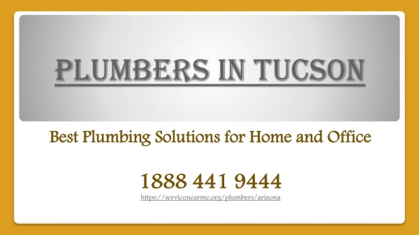 Plumbers in Tucson