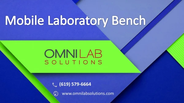 Mobile Laboratory Bench at a reasonable price from OMNI Lab Solutions