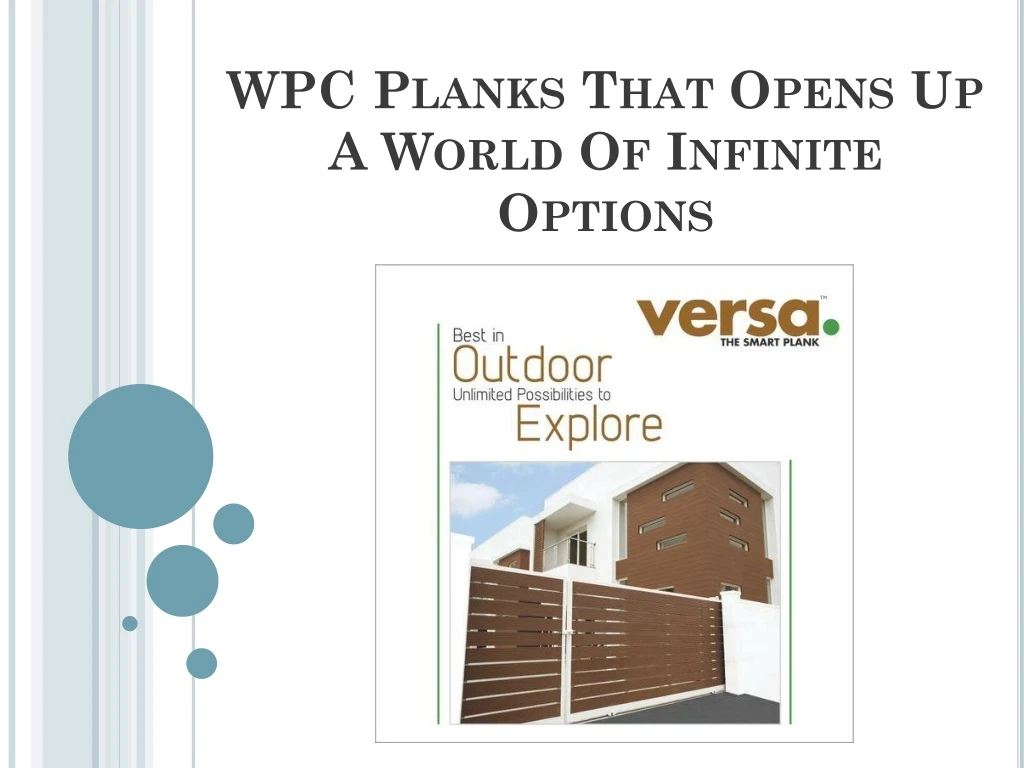 wpc planks that opens up a world of infinite options