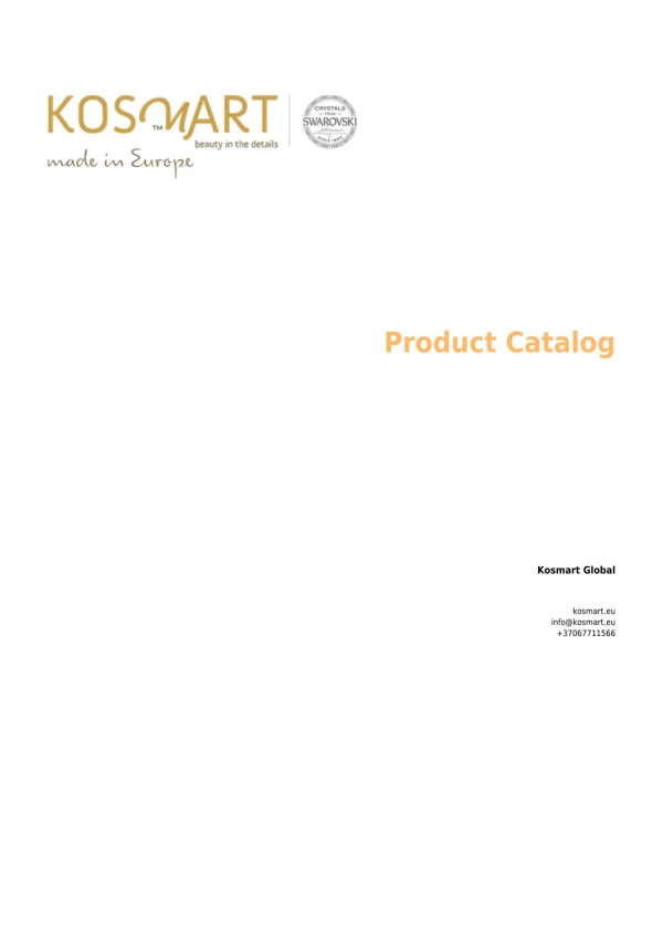 Kosmart - Skin Friendly Earrings - Product Catalog