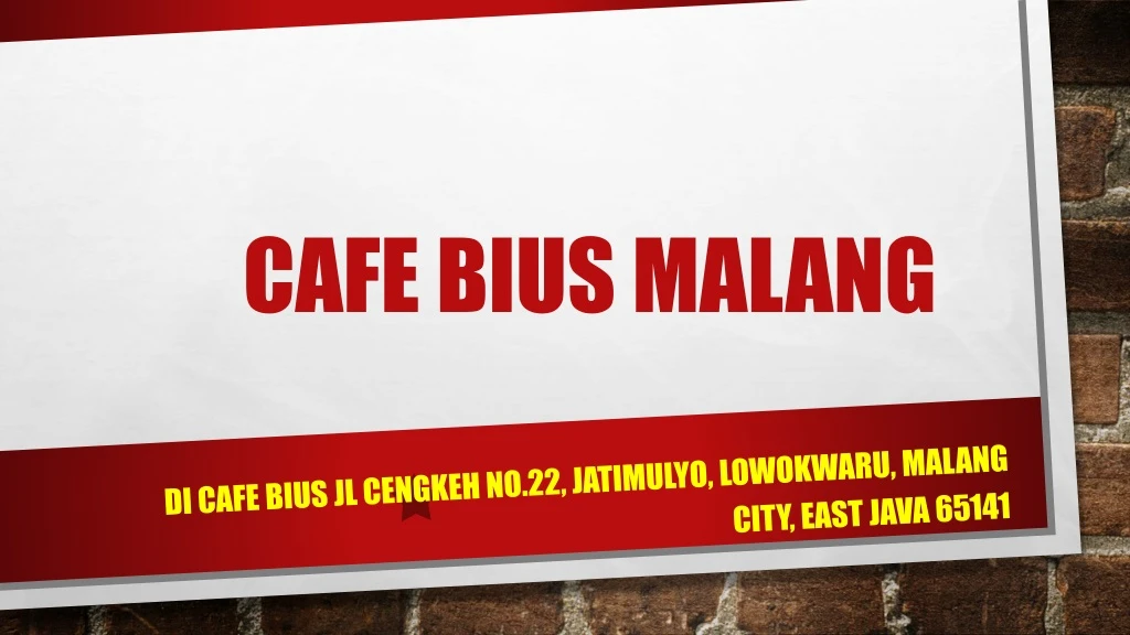 cafe bius malang