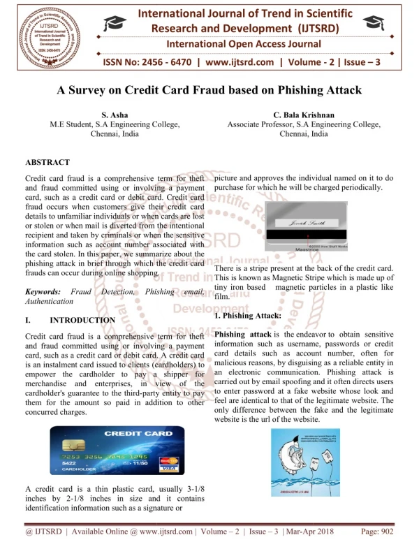 A Survey on Credit Card Fraud based on Phishing Attack