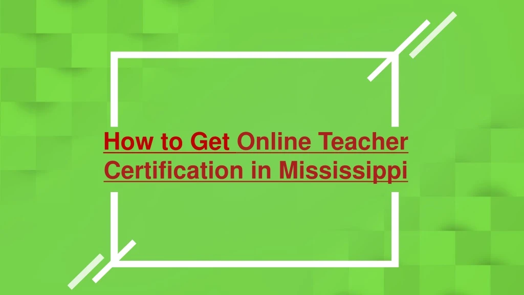 how to get online teacher certification