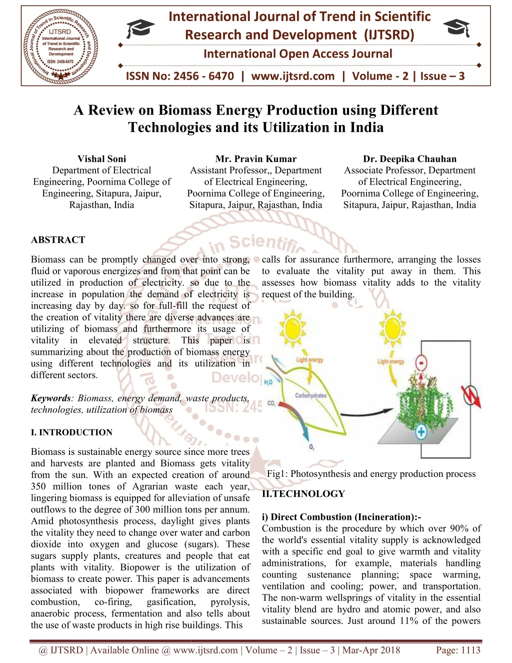 PPT - A Review on Biomass Energy Production using Different ...