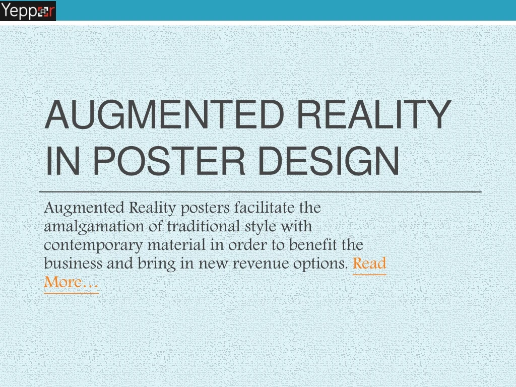 augmented reality in poster design