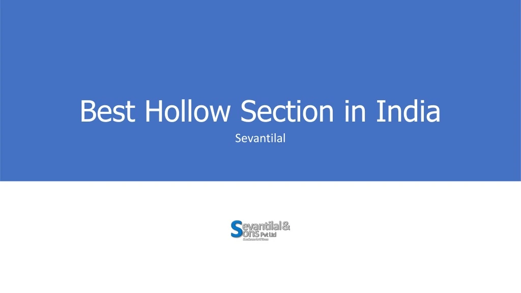 best hollow section in india