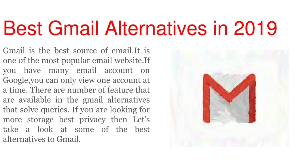 best gmail alternatives in 2019