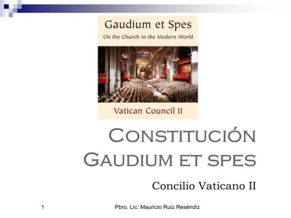 Constituci n Gaudium et spes