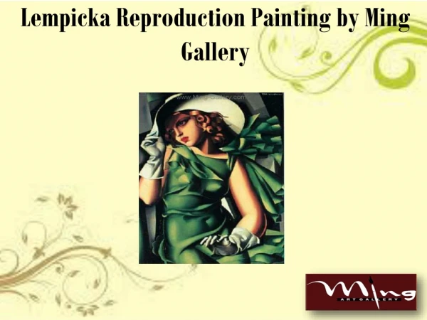 Grab the Most Amazing Lempicka Reproduction Painting at Ming Gallery