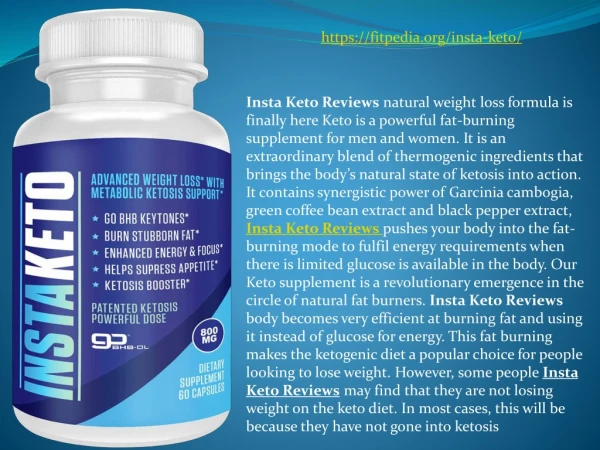 Insta Keto Reviews