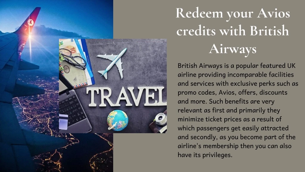 redeem your avios credits with british airways