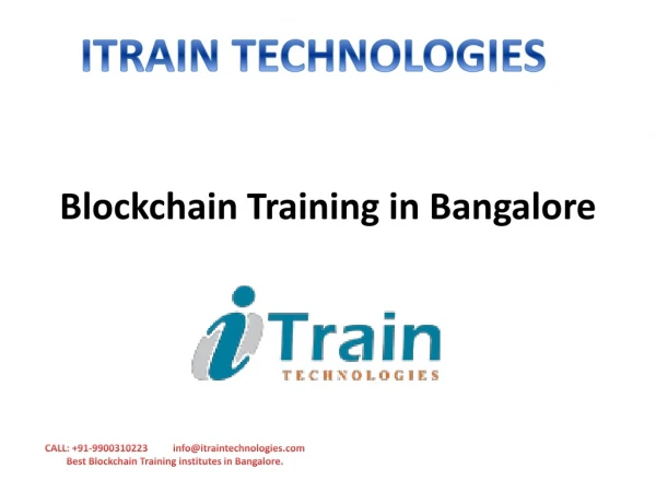 Blockchain Training in Bangalore, BTM | Best Blockchain Training in BTM Layout, Bangalore