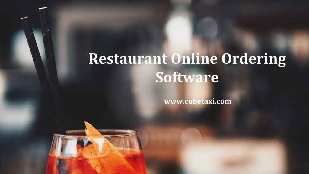 restaurant online ordering software